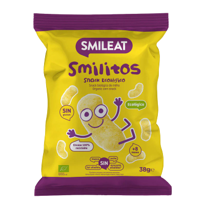 SMILEAT BIO kukuřičné křupky s extra panenským olivovým olejem 8M+ 38 g
