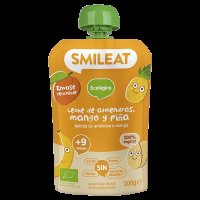 SMILEAT BIO kapsička mandlové mléko, jablko, ananas, mango a banán 9M+ 100 g