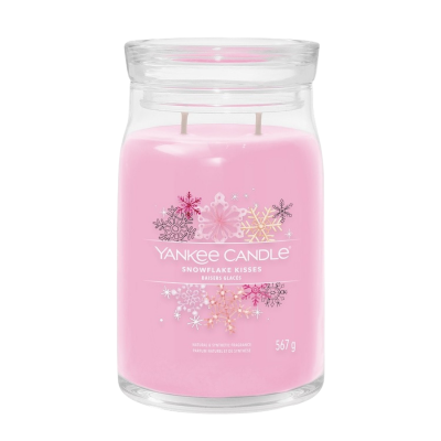 YANKEE CANDLE Signature sklo 2 knoty, Snowflake Kisses 567 g