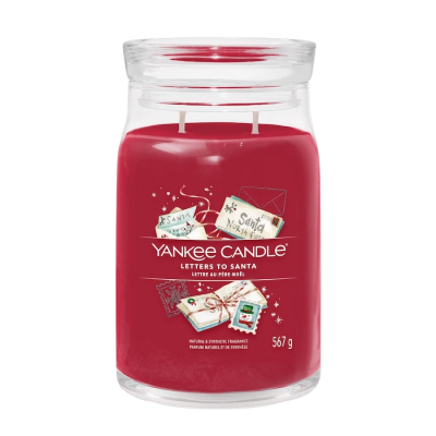 YANKEE CANDLE Signature sklo 2 knoty, Letters To Santa 567 g