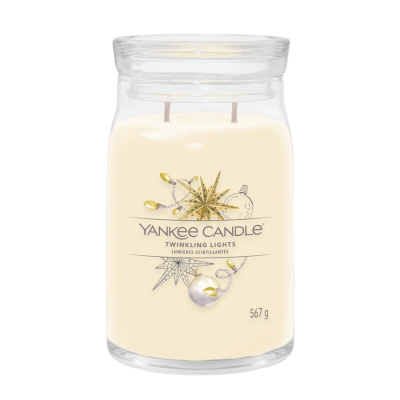 YANKEE CANDLE Signature sklo 2 knoty, Twinkling Lights 567 g