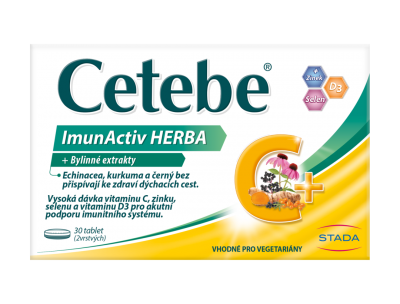 CETEBE ImunActiv Herba + Bylinné extrakty 30 tablet