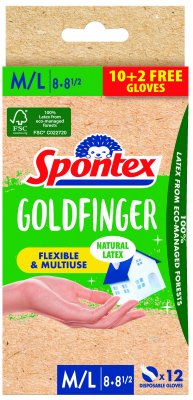 SPONTEX Godfinger jednorázové rukavice (M/L) 12 ks