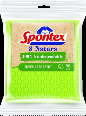 SPONTEX Natura houbová utěrka 3 ks