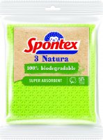 SPONTEX Natura houbová utěrka 3 ks