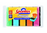 SPONTEX Megamax Antibak houbička 5 ks