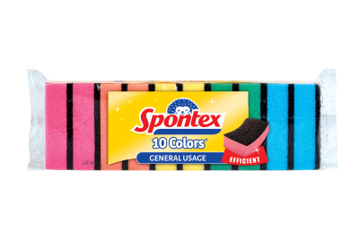 SPONTEX Colors houbička 10 ks SPONTEX Colors houbička 10 ks
