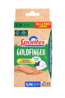 SPONTEX Godfinger jednorázové rukavice (S/M) 12 ks