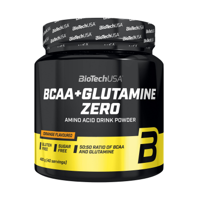 BIOTECH BCAA + Glutamine Zero – pomeranč 480 g