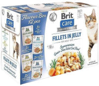 BRIT Cat Multipack Kapsičky Fillets in Jelly Flavour Box 12 x 85 g