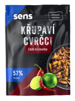 SENS Křupaví a pražení cvrčci - Chilli & Limetka 16 g