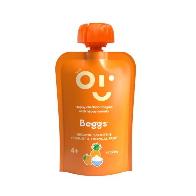 BEGGS BIO Smoothie s jogurtem a tropickým ovocem 120 g