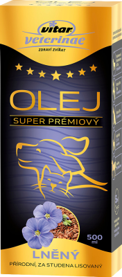 VITAR VETERINAE Lněný olej 500 ml VITAR VETERINAE Lněný olej 500 ml