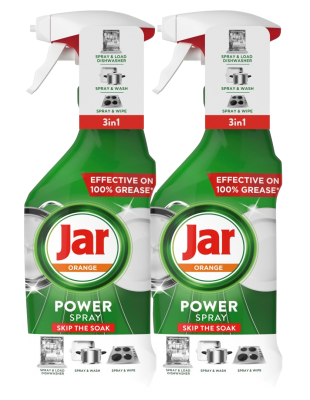JAR Power Spray, 3v1, na nádobí a do kuchyně, orange 2 x 500 ml