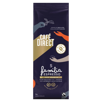 CAFÉDIRECT Arabica Espresso zrnková káva 1 kg