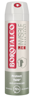 BOROTALCO Men Invisible Musk Scent Protect TalQ, Deodorant sprej pro muže 150 ml