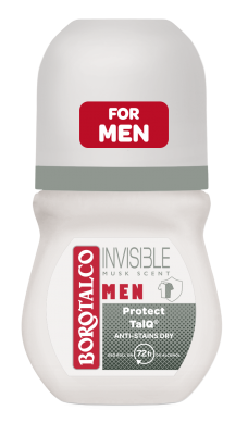 BOROTALCO Men Absolute InvisibleDry Musk Scent, Roll-on deodorant pro muže 50 ml