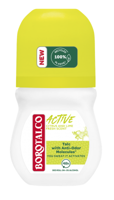 BOROTALCO Active Citrus and Lime Fresh, Roll-on deodorant Unisex 50 ml