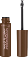 RIMMEL London Wonder Full 24H, Řasenka na obočí, 002 Medium brown 4.5 ml