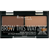 RIMMEL London Brow This Way, Paletka na obočí, 003 Dark Brown 1.1 g