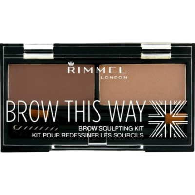 RIMMEL London Brow This Way, Paletka na obočí, 003 Dark Brown 1.1 g