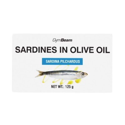 GYMBEAM Sardinky v olivovém oleji 125 g