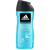 ADIDAS Ice Dive 3in1 sprchový gel na tělo, vlasy a pleť pro muže 250 ml