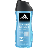 ADIDAS After Sport 3in1 sprchový gel na tělo, vlasy a pleť pro muže 250 ml