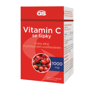 GS Vitamin C1000 + šípky 120 tablet