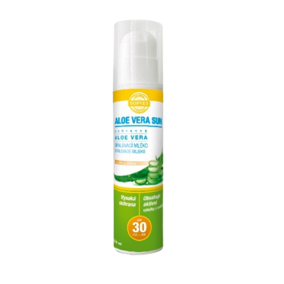 TOPVET Aloe Vera, Opalovací mléko SPF 30, 200 ml