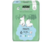 MUUMI BABY Pants 6 Junior 12-20 kg kalhotkové eko pleny 36 ks