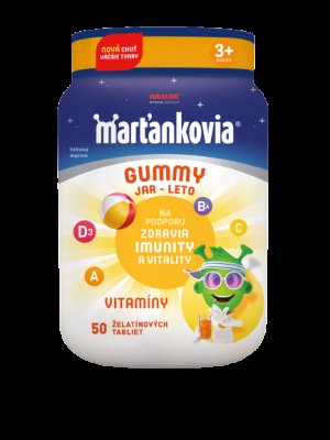 MARŤANKOVIA Gummy Jaro-Léto želatinové tablety 50 ks