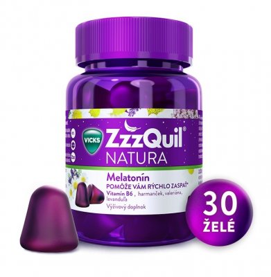 ZZZQUIL Natura želé s melatonínom lesné ovocie 30 ks