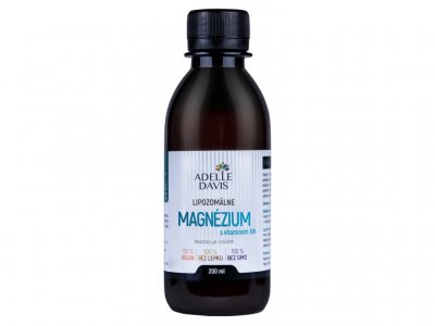 ADELLE DAVIS Lipozomální Magnesium s Vitamínem B6 200 ml