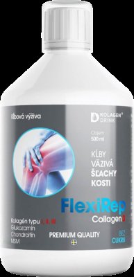 KOLAGENDRINK FlexiRep Kloubní výživa typy kolagenu I, II, III klouby, šlachy, vazy, kosti 500 ml KOLAGENDRINK FlexiRep Kloubní výživa typy kolagenu I, II, III klouby, šlachy, vazy, kosti 500 ml