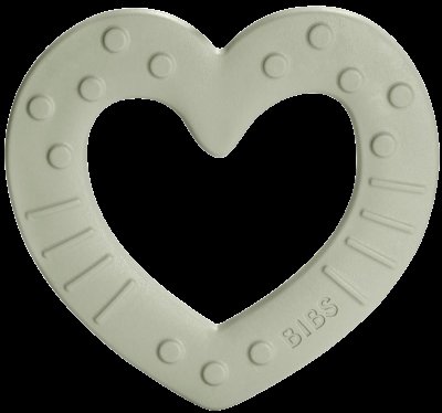 BIBS Baby Bití kousátko - Heart, Sage