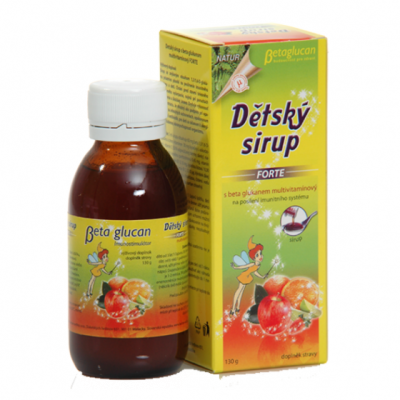 TOPVET dětský sirup s beta glukanem FORTE 130 g