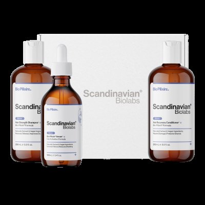 SCANDINAVIAN BIOLABS Bio-Pilixin Hair growth routine pro ženy - šampon + kondicionér + sérum 3 ks