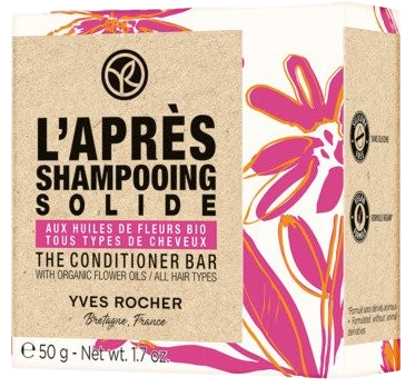 YVES ROCHER L'APRÉS SHAMPOOING SOLIDE, Tuhý kondicionér 50 g