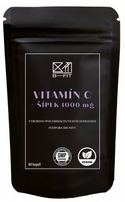 B-Fit Club Vitamín C + šípek 1000 mg 60 kapslí