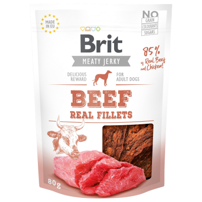 BRIT Dog Jerky Beef Fillets 80 g