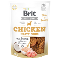 BRIT Jerky Chicken with Insect Meaty Coins 80 g