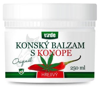 VIRDE Konský balzam s konopou hrejivý 250 ml