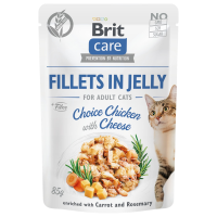 BRIT Kapsička Cat Pouch Choice Chicken with Cheese in Jelly 85 g BRIT Kapsička Cat Pouch Choice Chicken with Cheese in Jelly 85 g