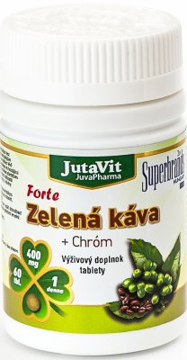 JUTAVIT Zelená káva Forte + Chróm 60 tabliet