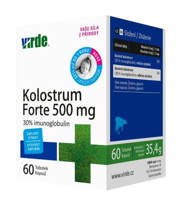 VIRDE Kolostrum Forte 500 mg 60 tobolek