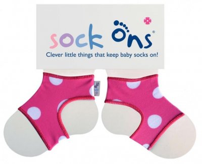 SOCK ONS Pink Spots 6-12 m