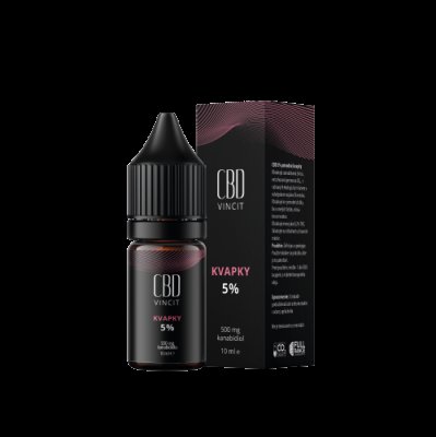 CBD VINCIT kvapky 5% 10 ml