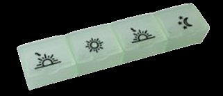 OBZOR Dávkovac liekov denny sv. zelený 04