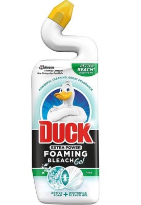 DUCK Extra Power Pine pěnivý bělící WC gel 750 ml